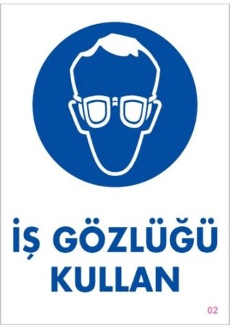 002 İş Gözlüğü Kullan Dekota Levha 25X35 cm