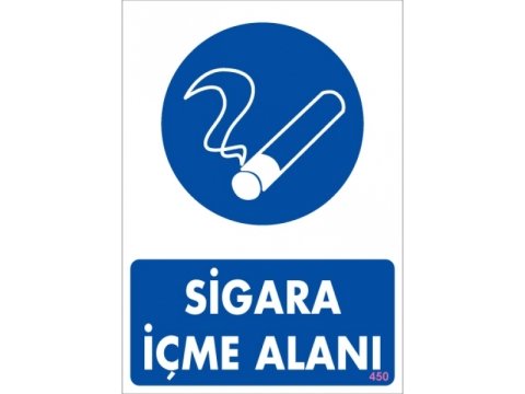 450 Sigara İçme Alanı Levha 25X35 cm
