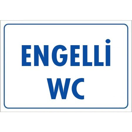 1828 Engelli WC Dekote Levha 12X25 cm
