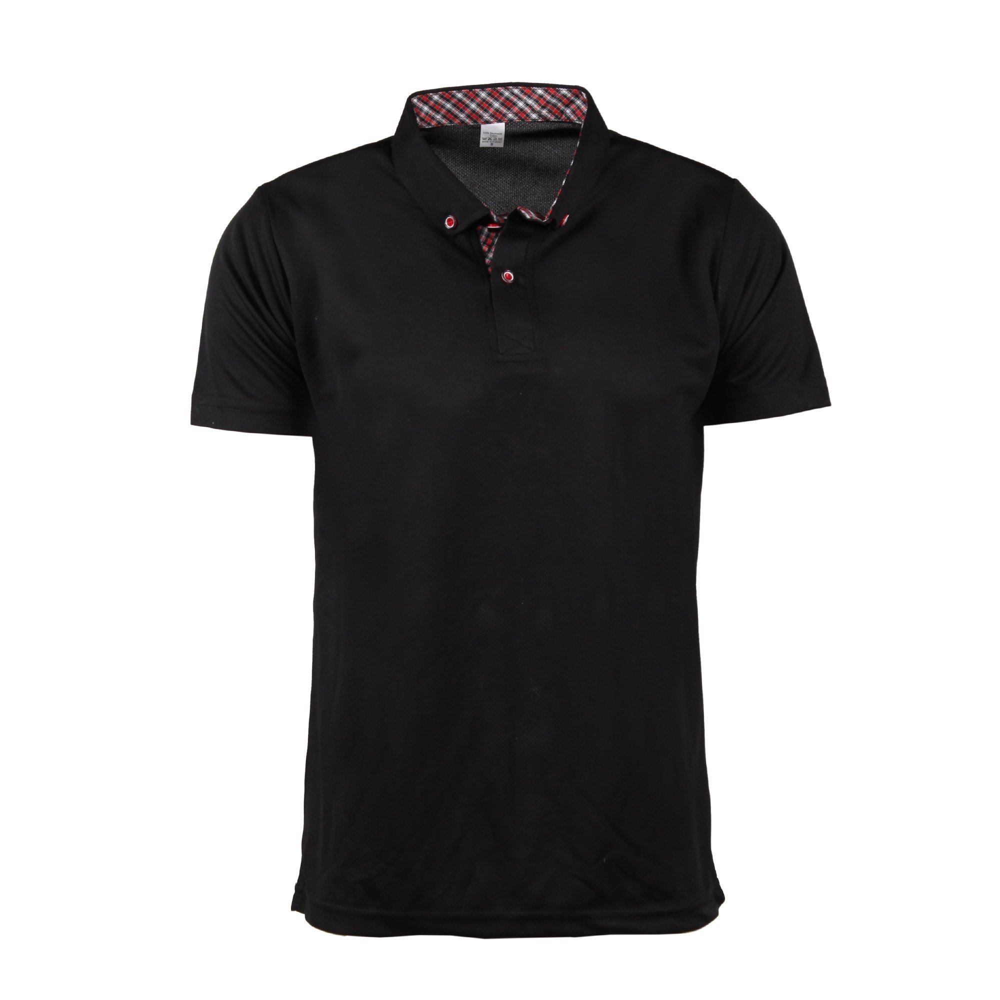 Siyah Gömlek Yaka Dry Touch T-Shirt