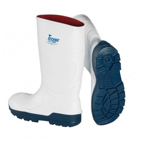 Techno Boots Beyaz O4 Çelik Burunsuz İş Çizmesi BEYAZ - 43