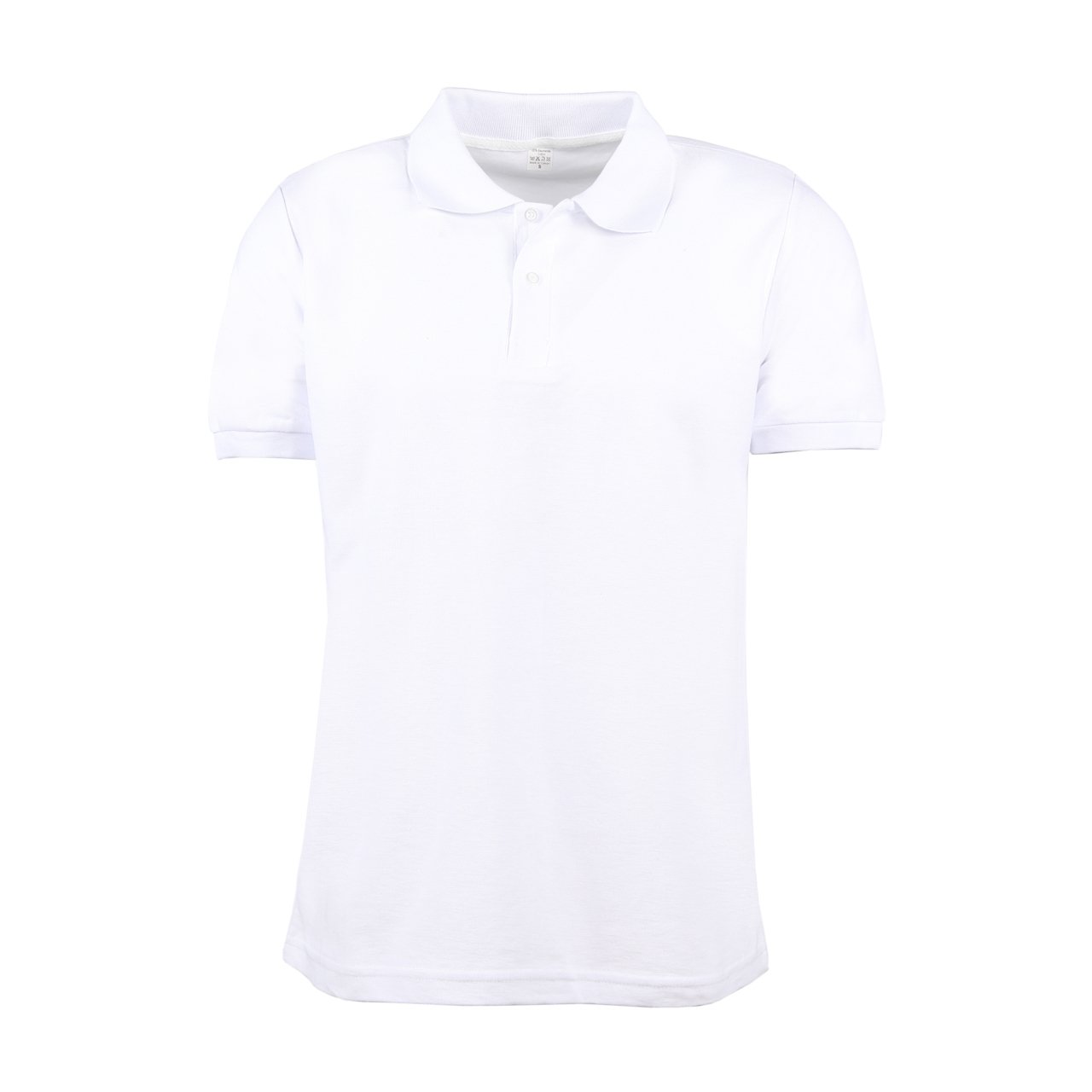Beyaz Polo Yaka Kısa Kol T-shirt