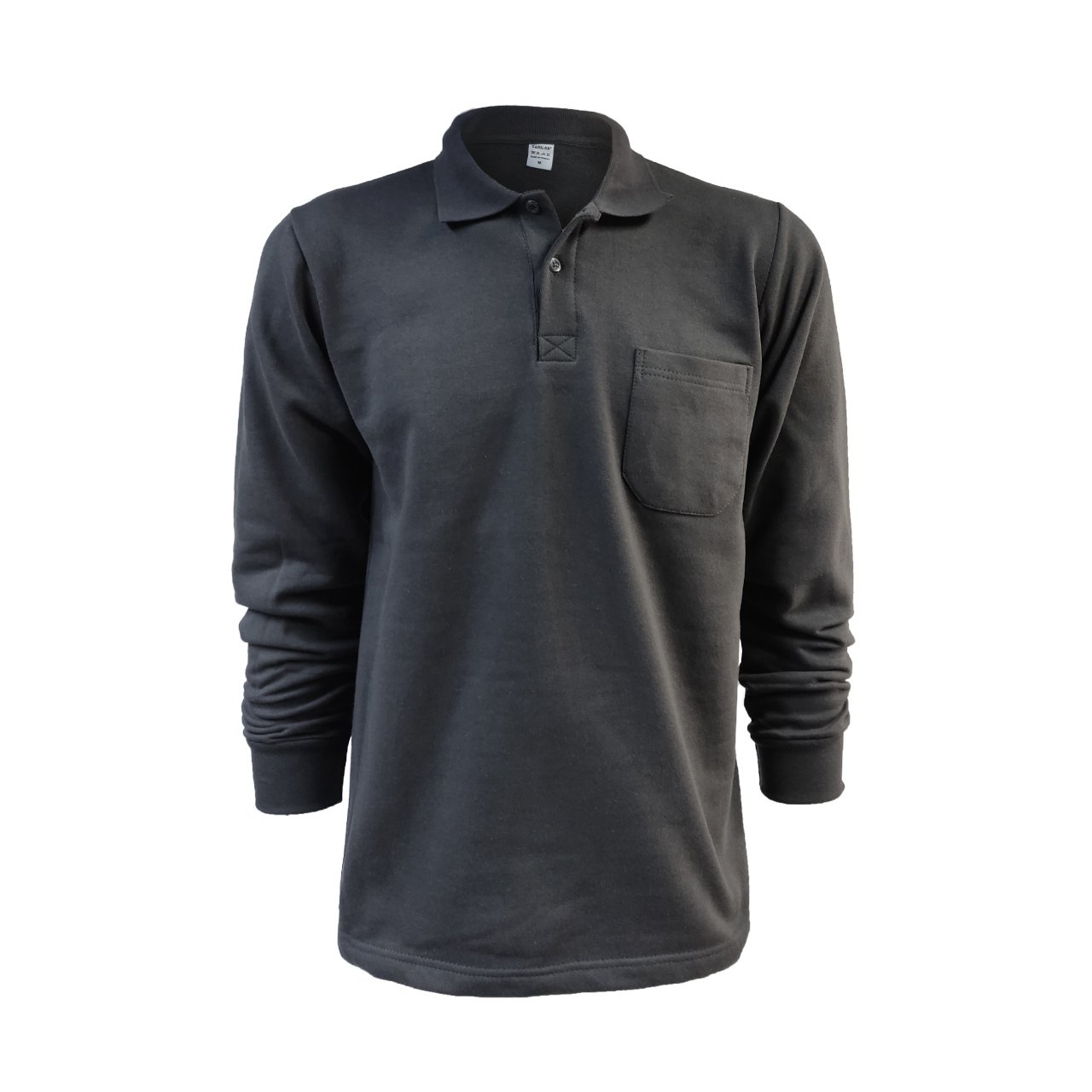 Polo Yaka Sweat Füme
