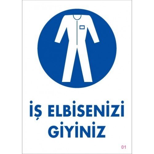 001 İş Elbisenizi Giyiniz Dekota Levha 25X35 cm