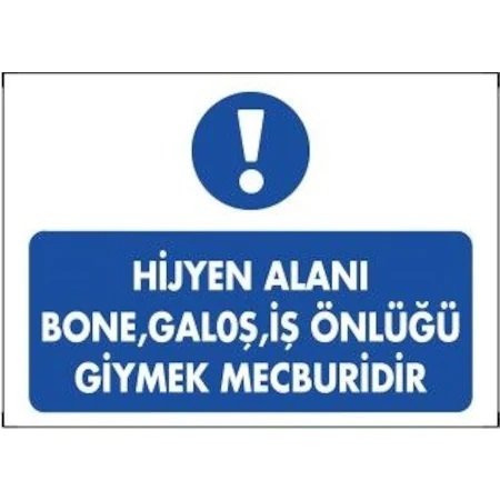 026 Hijyen Alanı Levha 25X35 cm