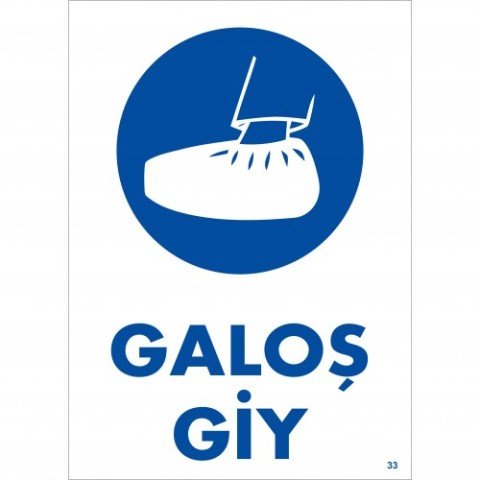 033 Galoş Giy Levha 25X35 cm
