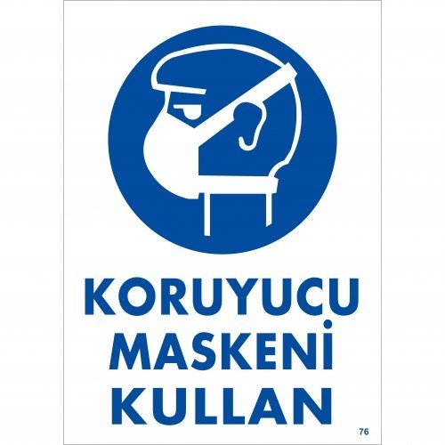 076 Koruyucu Maskeni Kullan Dekota Levha 25X35 cm