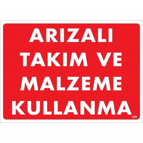 209 Arızalı Takım Ve Malzeme Kullanma Dekota Levha 25X35 cm