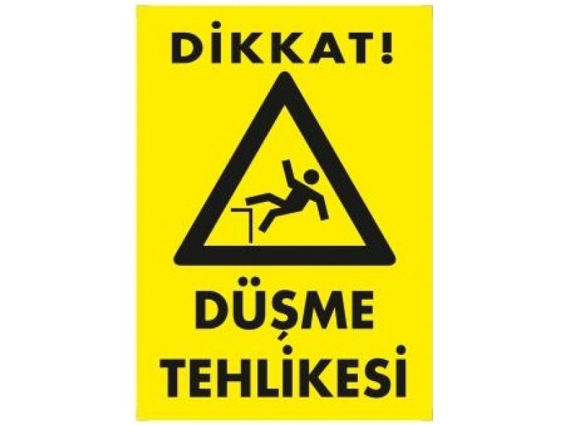 458 Düşme Tehlikesi Levha 25X35 cm