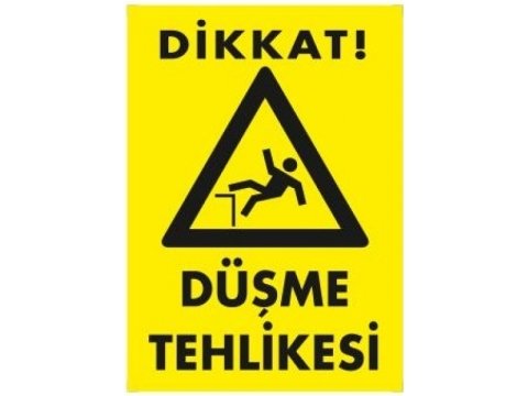458 Düşme Tehlikesi Levha 25X35 cm