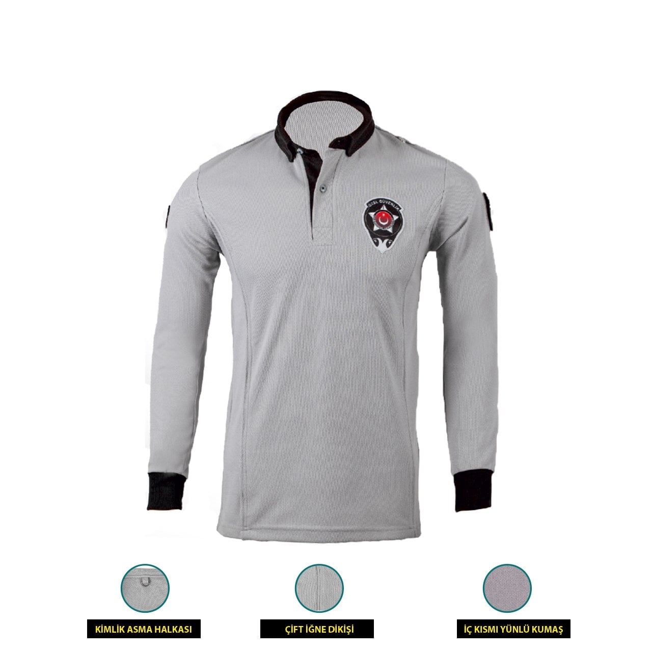 Yeni Nesil Uzun Kol Güvenlik Görevlisi T-Shirt