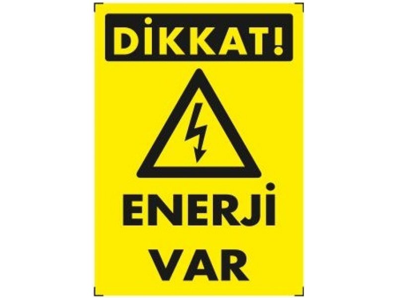 1116 Enerji Var Levhası 25X35 cm