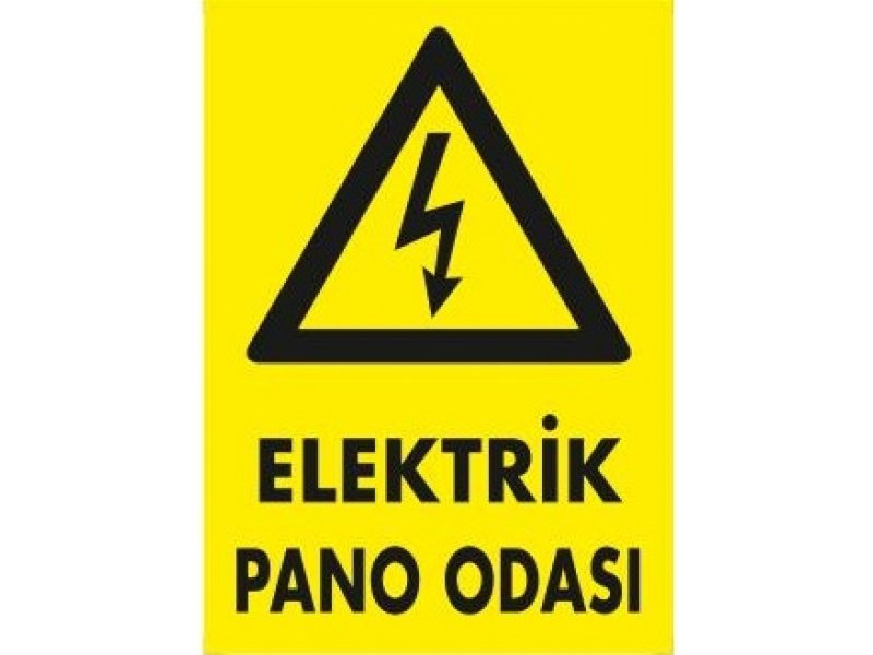 1139 Elektrik Pano Odası Levhası 25X35 cm