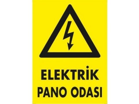 1139 Elektrik Pano Odası Levhası 25X35 cm