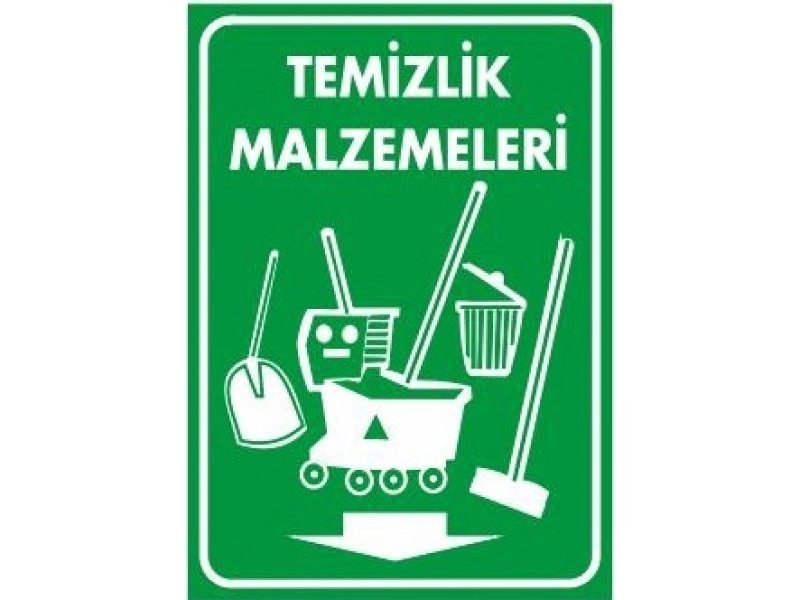 1207 Temizlik Malzemeleri Levhası 25X35 cm