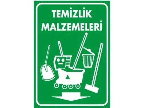 1207 Temizlik Malzemeleri Levhası 25X35 cm