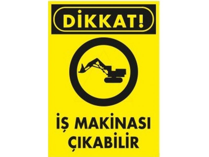 1300 İş Makinesi Çıkabilir Levhası 25X35 cm