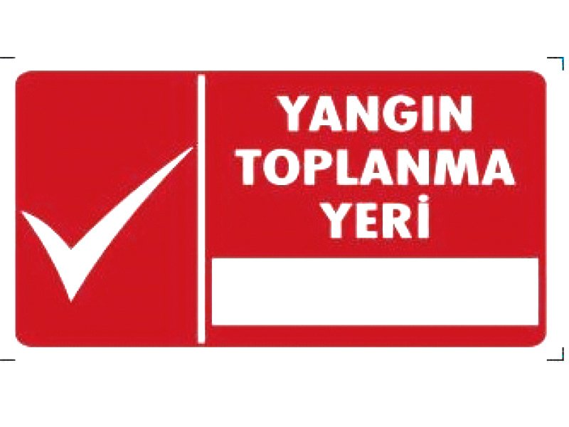 933 Yangın Toplanma Yeri Fotolümenli Levha 12X25 cm