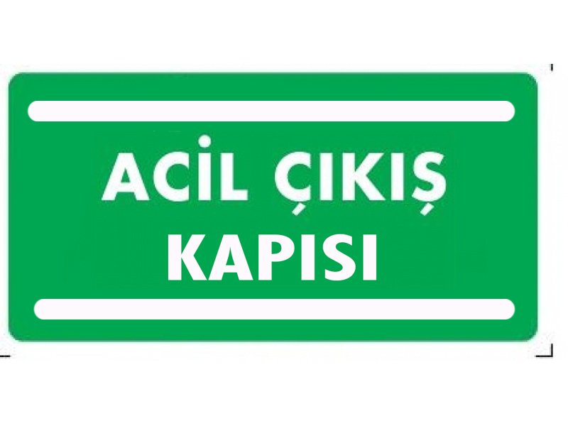 966 Açıl Çıkış Kapısı Fotolümenli Levha