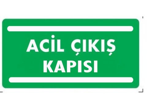 966 Açıl Çıkış Kapısı Fotolümenli Levha
