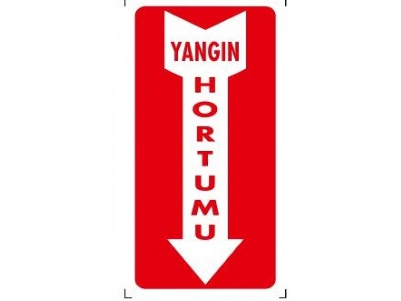 978 Yangın Hortumu Levha 12X25 cm