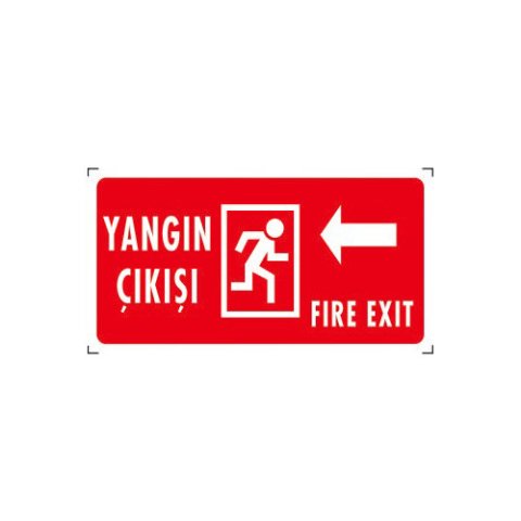 982 Yangın Çıkışı Sağ Levha Fotolümenli