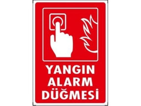 983 Yangın Alarm Düğmesi Fotolümenli Levha 10X15 cm