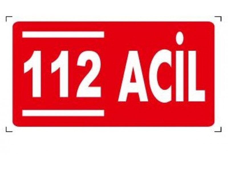 987 112 Acil Levha 12X25 cm