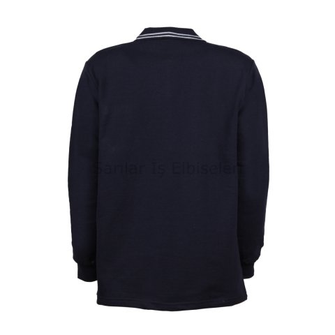 2 İp Polo Yaka Lacivert Sweat