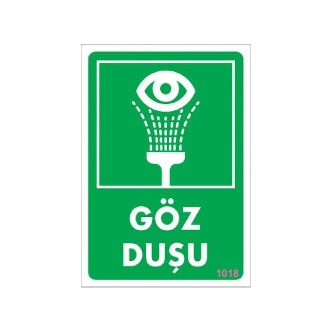 1018 Göz Duşu Dekote Levha 12X25 cm