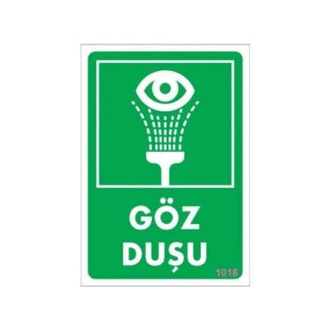 1018 Göz Duşu Dekote Levha 12X25 cm