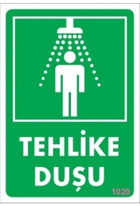 1020 Tehlike Duşu Dekote Levha 12X25 cm
