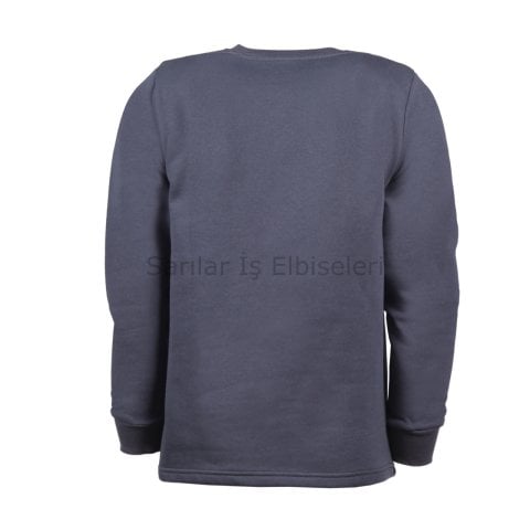 Bisiklet Yaka Füme Sweat