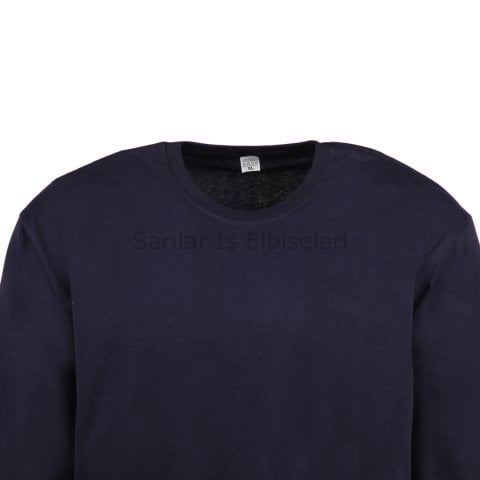 Lacivert Bisiklet Yaka Sweat