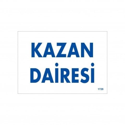 1729 Kazan Dairesi Dekote Levha 12X25 cm