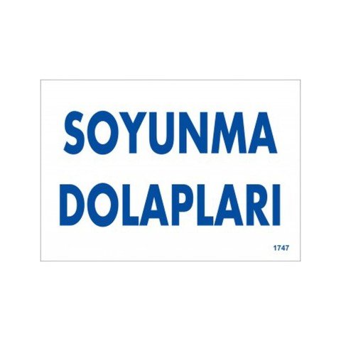 1747 Soyunma Dolapları Dekote Levha 12X25 cm