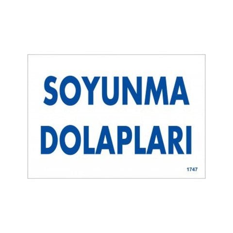 1747 Soyunma Dolapları Dekote Levha 12X25 cm