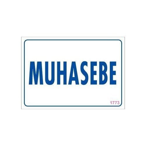 1773 Muhasebe Dekote Levha 12X25 cm