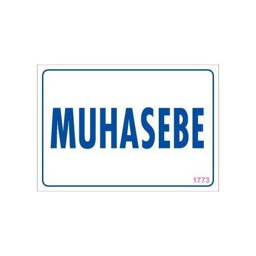 1773 Muhasebe Dekote Levha 12X25 cm