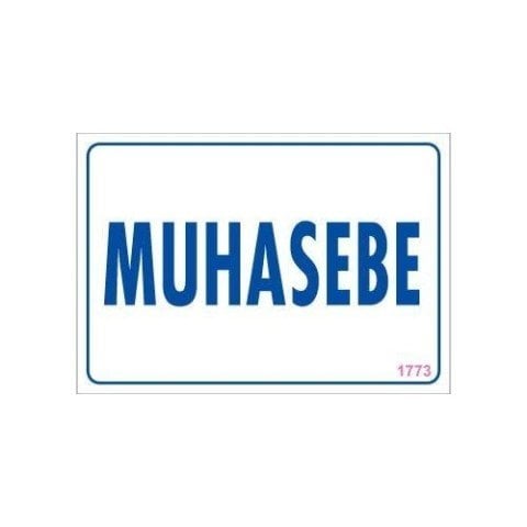 1773 Muhasebe Dekote Levha 12X25 cm