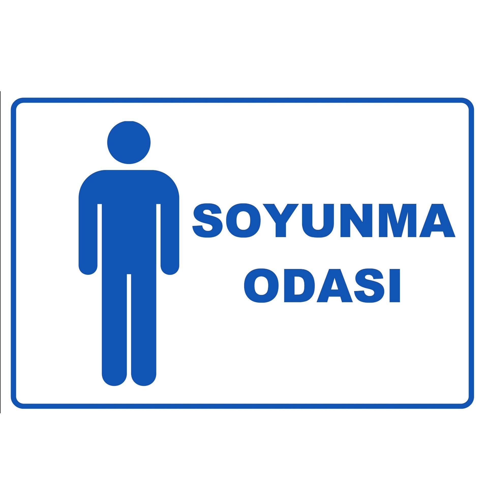 1803 Soyunma Odası Erkek Dekote Levha 12X25 cm
