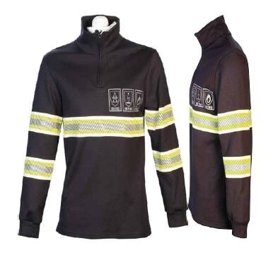 TesaFire Arc Pro 0030 Elektrik Ark Koruyucu Alev Almaz Uzun Kollu Sweatshirt
