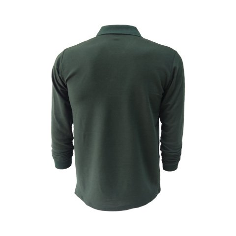 Yeşil Uzun Kol  Polo Yaka T-shirt