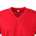 Kırmızı V Yaka Kısa Kol T-Shirt KIRMIZI - XL