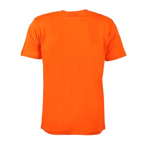 Turuncu V Yaka Kısa Kol T-Shirt TURUNCU - 5XL