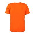 Turuncu V Yaka Kısa Kol T-Shirt TURUNCU - S