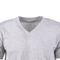 Melanj Gri V Yaka Kısa Kol T-Shirt GRİ - 2XL