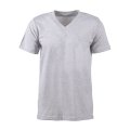 Melanj Gri V Yaka Kısa Kol T-Shirt GRİ - 2XL