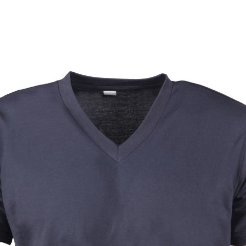 Füme V Yaka Kısa Kol T-Shirt