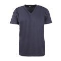 Füme V Yaka Kısa Kol T-Shirt FÜME - M